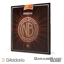 D'Addario NB1047 Nickel Bronze Acoustic Guitar Strings, Extra Light, 10-47