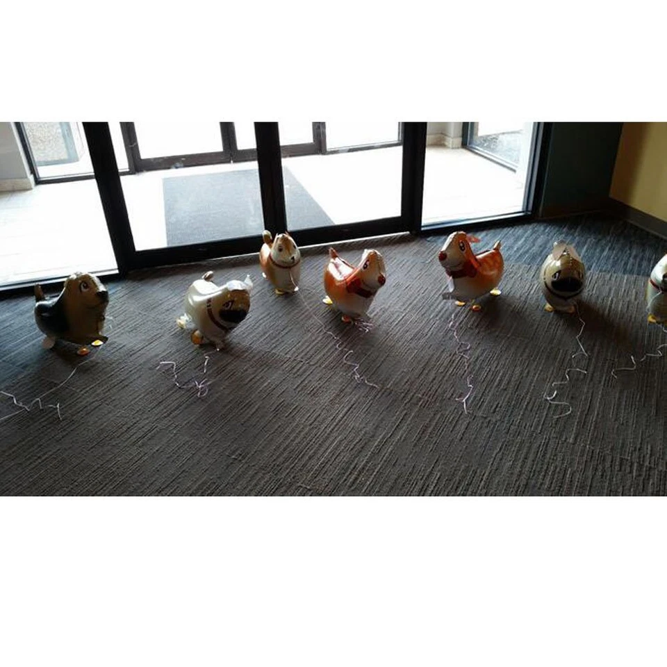 Globos para caminar animales mascotas perros globos, 6 piezas cachorros perros suministros para fiesta de cumpleaños Foto 2 de 4