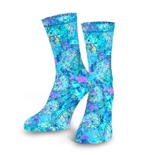 Spacefish Army Dive Socks - Turtle Tie Dye