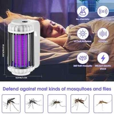 Electric Mosquito Bug Zapper Mosquito Killing Lamp with Rechargeable Battery for