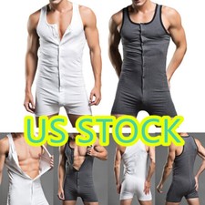Men Athletic One Piece Bodysuit Wrestling Singlet Leotard Underwear Jumpsuit