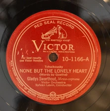 Gladys Swarthout - None But The Lonely Heart / Moscow Cantata  Shellac, 10" Vict