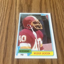 1981 Topps Wilbur Jackson Washington Redskins 44 Ex Free Shipping 