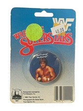 Mr Wonderful Paul Orndorff Button Pin Pinback WWF Wrestling 1985 vtg Figure WWE