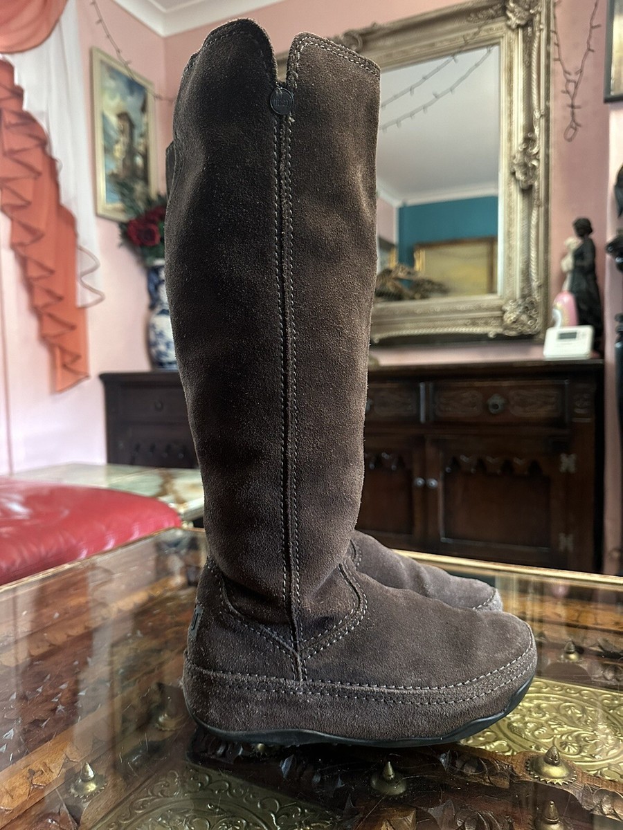 Fitflop Due Calf Boots FITFLOP Superboot Tall Womens Suede Leather - Main Image