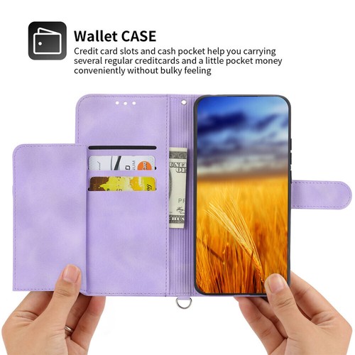 Leather Crossbody Flower Wallet Phone Case For Samsung S25 S24 S23 S22 S21 S20FE - Picture 69 of 75