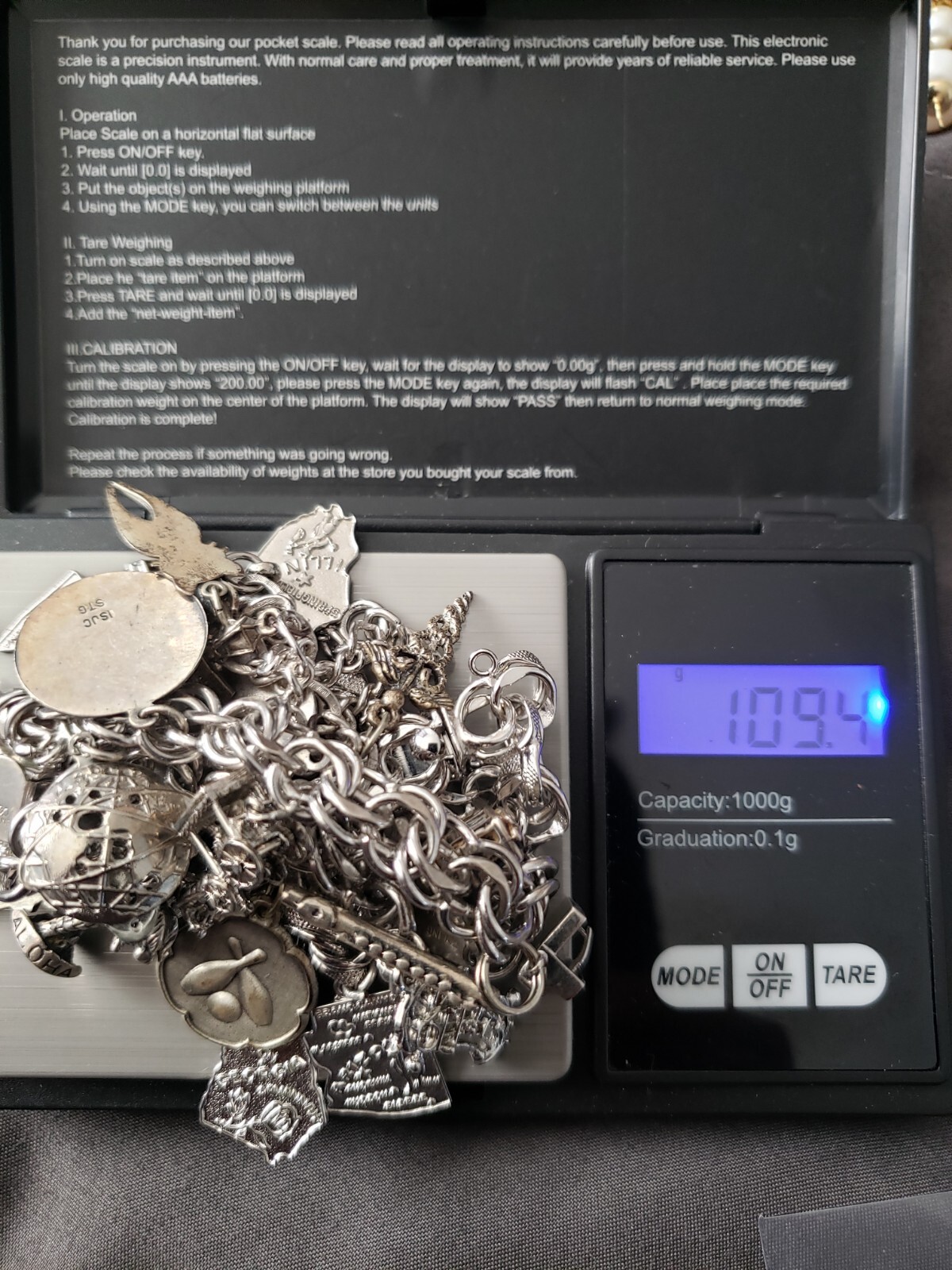 Vintage Sterling Silver Charms Bracelets eBay