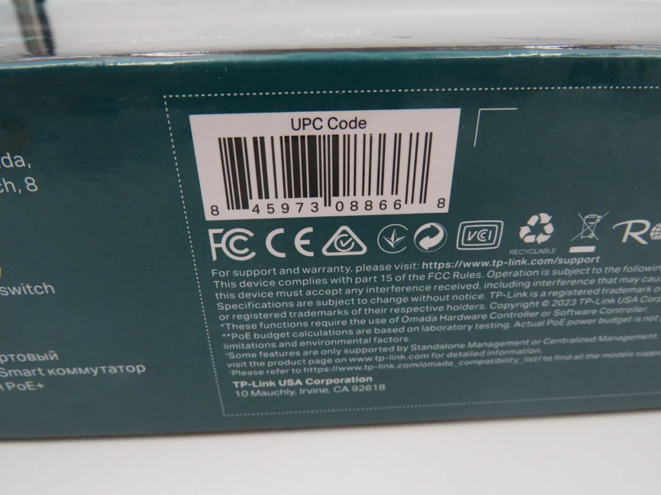 TP-Link JetStream 10 Port Gigabit POE+ Smart Switch TL-SG2210P Ver 5.26 NEW - Image 4 of 4