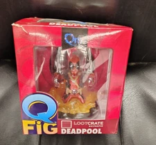 Lootcrate exclusive Deadpool Qfig quantum mechanix