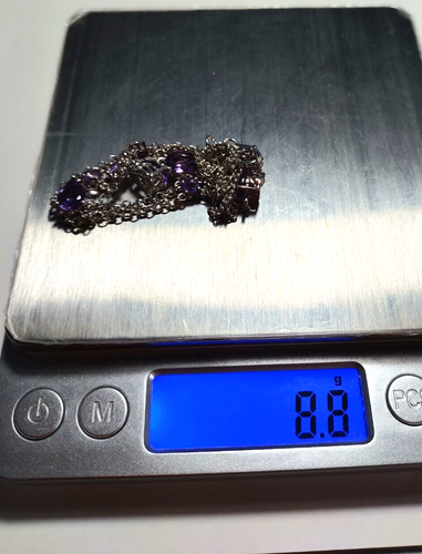 Rose The France Amethyst Necklace 18" Platinum over Sterling - Picture 4 of 7