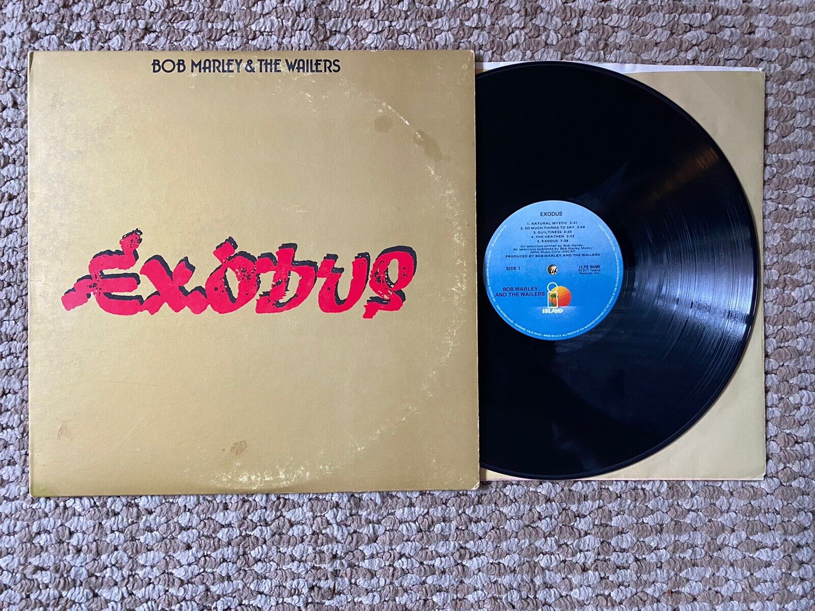 Bob Marley & The Wailers, “Exodus” LP 1978 Reissue Island ILDS 9498 VG-/VG+
