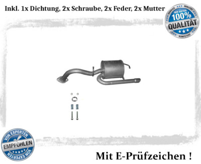 Endschalldämpfer für Daihatsu Charade VIII 1.3 16V Auspuff Endtopf Dichtung