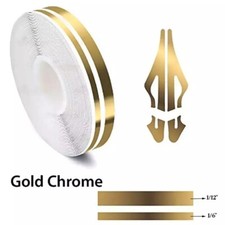 32Feet Vinyl Pinstriping  Stripe  Line Car Tape Decal Sticker 1/6" 1/12 GOLD