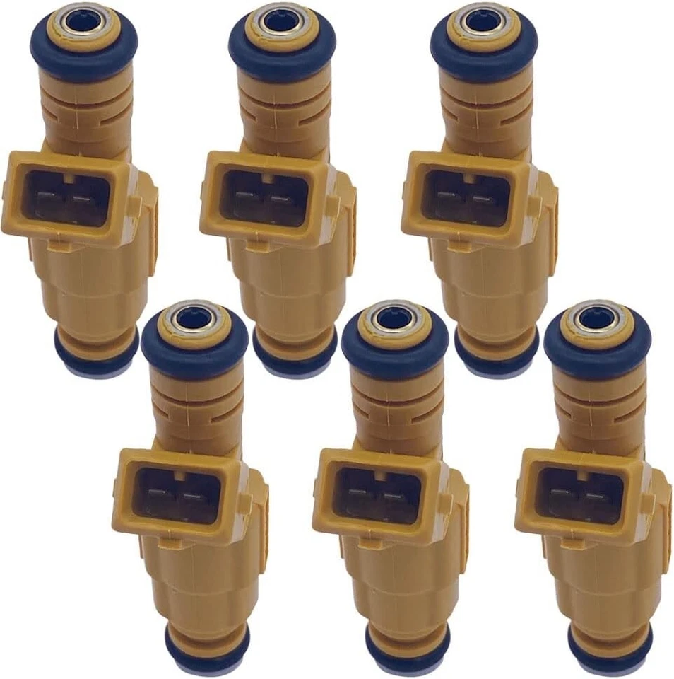 6x OEM Bosch Fuel Injector For 1989-1998 Jeep Cherokee & Grand Cherokee 4.0L - Image 2 of 4