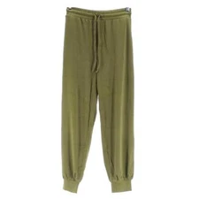 AnyBody Textured Knit Jersey Jogger w/ Tie Waistband Burnt Olive