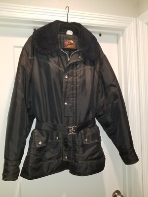 Vintage Walls Blizzard Pruf Black Outerwear Parka Coat Jacket Men's Large AS IS!