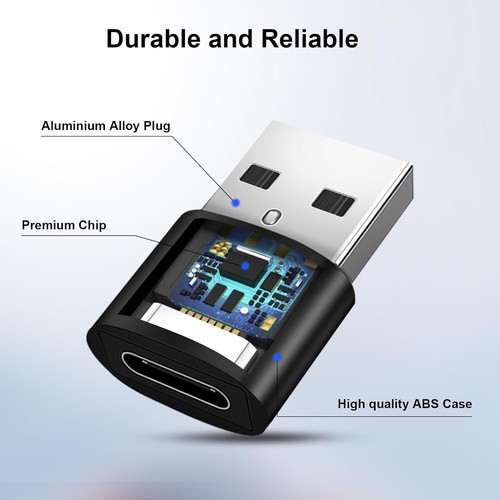 USB 3.1 Type C femelle vers USB A mâle adaptateur convertisseur connecteur chargeur prise- - Photo 1 sur 8