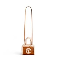 New Ugg X Telfar Shopping Bag Small Chestnut Shearling