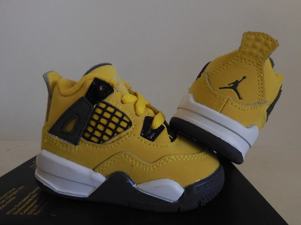 Nike Air Jordan 4 Retro (Td) Lightning 2021 Tour Amarillo Talla 3c [BQ7670-700] Foto 2 de 4