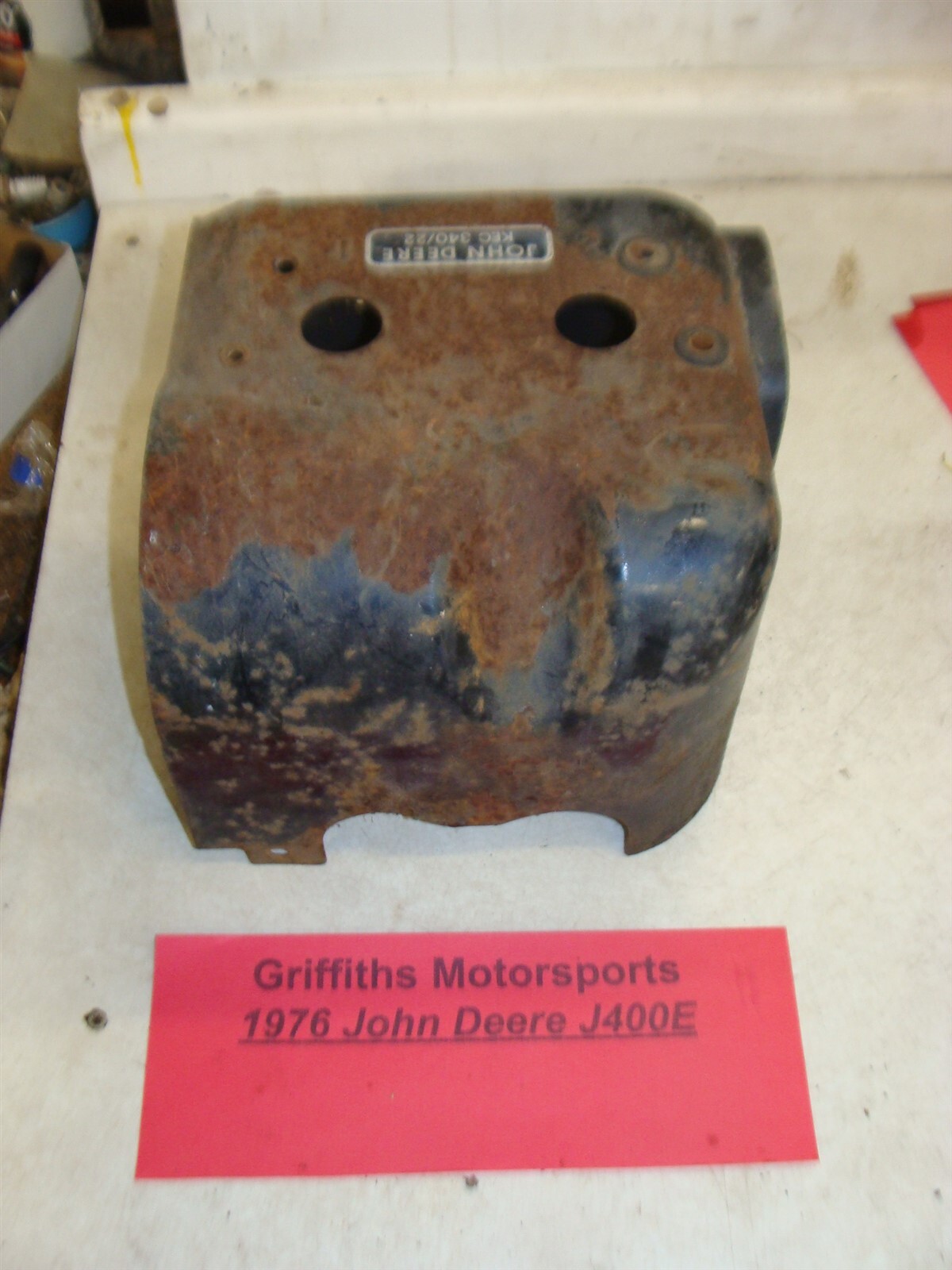 1976 J400E JOHN DEERE JD snowmobile KEC340 engine cooling shroud cylinder cover eBay