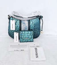 NEW BRAHMIN PEACOCK SHIMMER SHAYNA W/ SMALL VERONICA WALLET