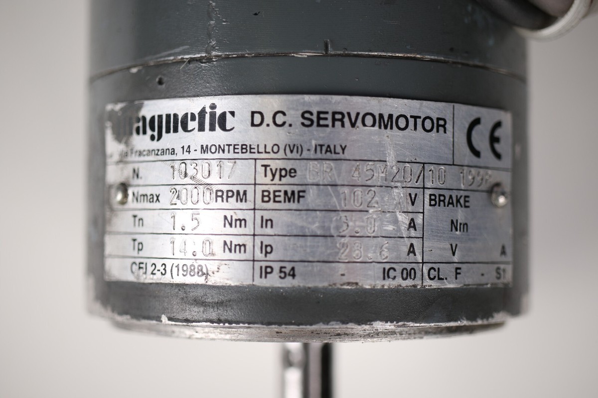 Moteur DC MAGNETIC BR 45M20/10 2008 / BRB 11/2 CB – Testé Fonctionnel (6 Mois Garantie)