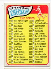 sharp corners, edges.........1965 Topps Checklist 2 #104, unmarked, crease free