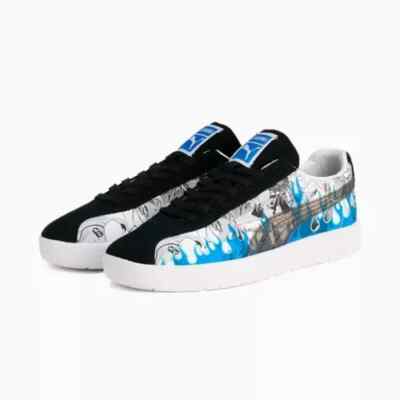 PUMA × Bleach DELPHIN Grim Joe Jaggerjack 403444-01 Black/Blue Sneaker Shoes
