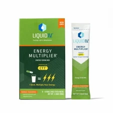 Liquid I.V. Hydration Multiplier + Energy Electrolyte Powder Packet Drink Mix