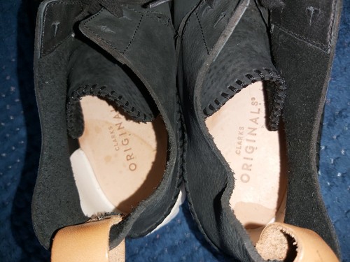 Clarks Originals Trigenic Flex Vibram UK 9G Men's Black Nubuck Trainers - Picture 6 of 7