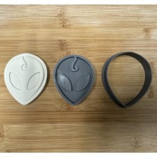 Alien Cookie Cutter & Stamp Set, ET003 (3x2.5") Made in USA by Mighty Gadget