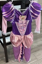 Disney Princess Rapunzel Costume Dress Tangled Child Size Medium 7/8 Preowned