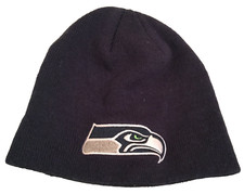 NFL TEAM Apparel Youth Seattle Seahawks Beanie Shelf-less Winter Cap Hat