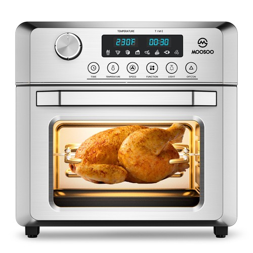 large toaster oven with rotisserie