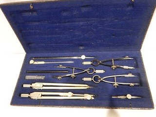 Vintage Kern AARU Drafting Set Complete 10 Piece Set EXCELLENT Condition