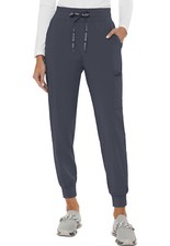 Med Couture Scrub Women's Double Cargo Jogger Pants MC7705 PWTR Pewter Free Ship
