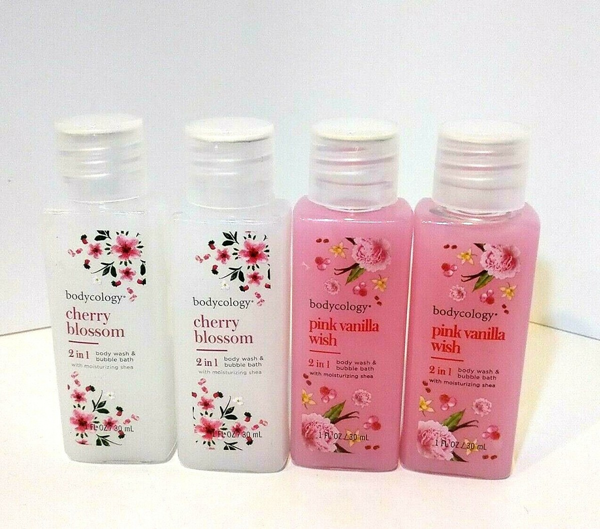 Bodycology in1 Body Wash Travel Size 1oz Each Cherry Blossom