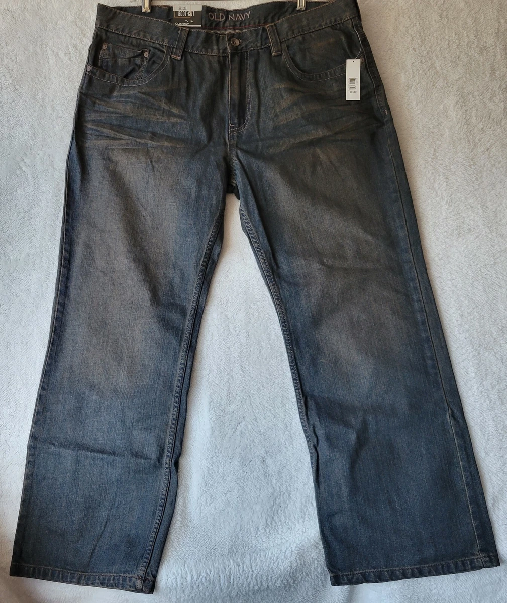 Old Navy Men s Jeans Boot Cut Just Below The Waist Straight Fit Boot Cut Leg