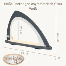 LED Leerbogen Schwibbogen Holz 52×30cm unbestückt Lichterbogen Erzgebirge Deko