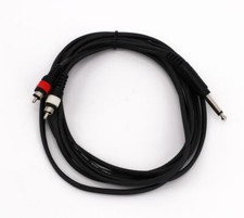 Audiokabel 2x Cinch auf Klinke 6,3mm - 3m Ans...