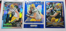 Jordy Nelson 3 Card Lot - Prizm Holo, Pulsar, Blue /199 Packers