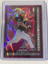Hagen Smith white sox 2025 Leaf Nation Strikeout Machine Lava Pink 1/6