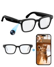 Smart-Glasses with Camera and Audio, 8MP HD Camera Blue-Light Glasses for Men...