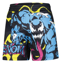 Spider-Man Venom Big Print Mesh Shorts Marvel Drawstring Athletic Bottoms NEW!