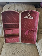 American Girl Pleasant Company Samantha Doll STEAMER TRUNK Wardrobe Closet Case