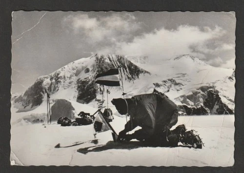 Karte Öst. Hindukusch Expedition NOSHAQ ÖAV 1969 Kabul Wien