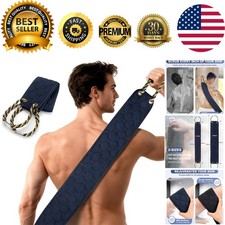 Luxury 38.5-Inch Double-Sided Back Scrubber for Effortless Skin Rejuvenation
