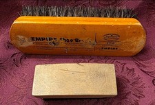 Vintage 2 Show Brushes 1 Is Empire 25-B 100 Horse Hair 1 Is Unbranded 4 1/4"