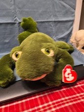 NEW OLD STOCK Rare-Ty PLUSH ‘Freddie’ The Croaking Frog. Made In Korea.