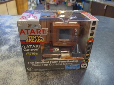NIB Atari 2600 Tiny Arcade Worlds Smallest Mini Micro Console TV with 10 Games